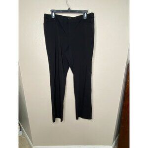 Nicole By Nicole Miller Womens Black Dress Pants Size 14 Stretch Blend Mid-Rise